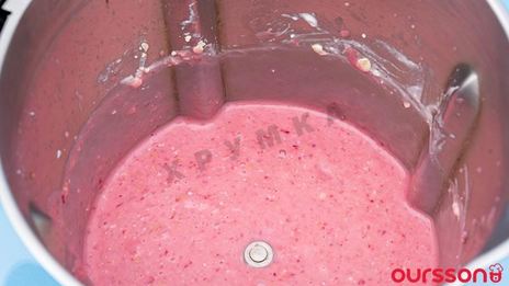 смузи с овсяными хлопьями и бананом