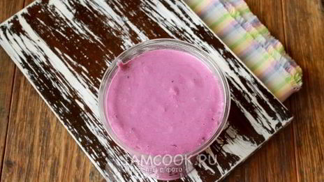 смузи с творогом, овсянкой и смородиной