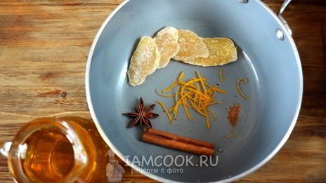 смузи с засахаренным имбирем