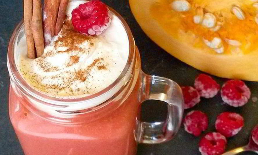 Рецепт тыквенно-малинового смузи