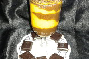 Яркий тыквенно-шоколадный смузи