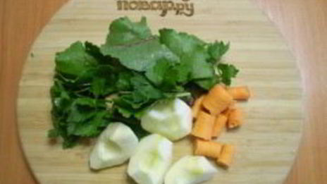 зеленый коктейль с морковью