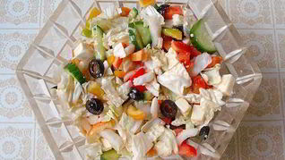 Греческий салат на Новый год