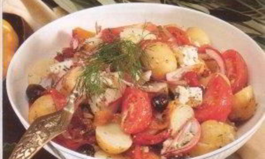 Рецепт греческого салата с картофелем