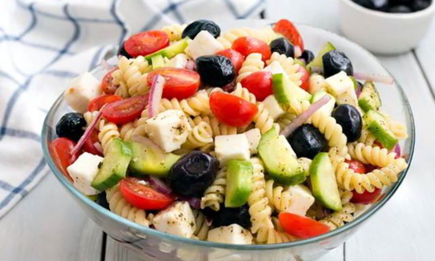 Рецепт греческого салата с пастой