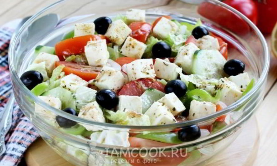 Рецепт греческого салата с пекинской капустой
