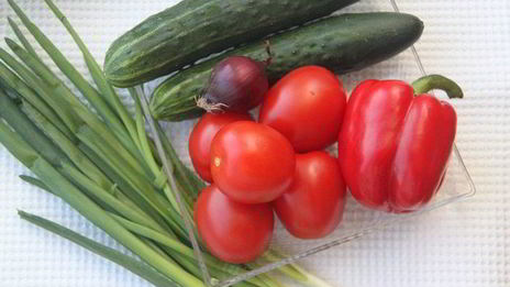 греческий салат с перловкой