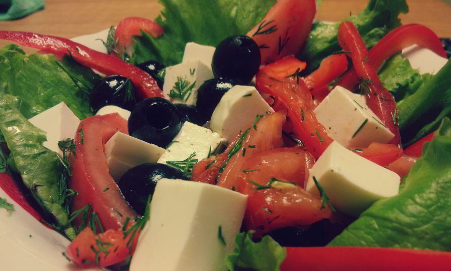 Рецепт греческого салата с сыром фетакса