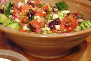 Греческий салат со сладким перцем