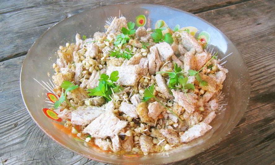 Рецепт салата из зеленой гречки