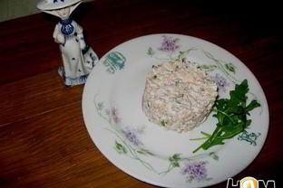 Салат Купеческая дочка с гречкой