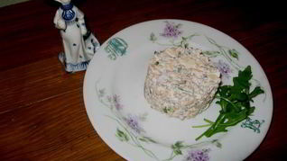 Салат Купеческая дочка с гречкой