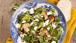 Салат с пророщенной гречкой