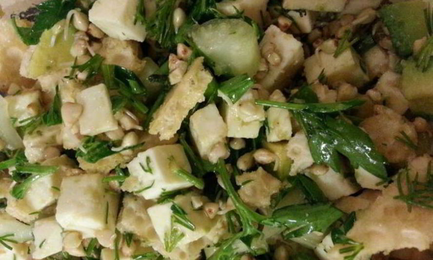 Рецепт салата с зеленой гречкой