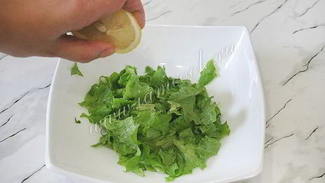 салат зеленый греческий с брынзой