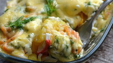 горячий картофельный салат