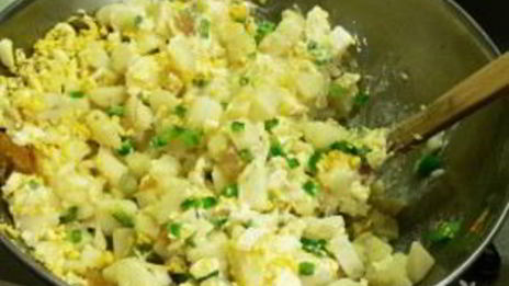 картофельный салат на гарнир