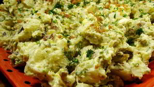 Картофельный салат с беконом