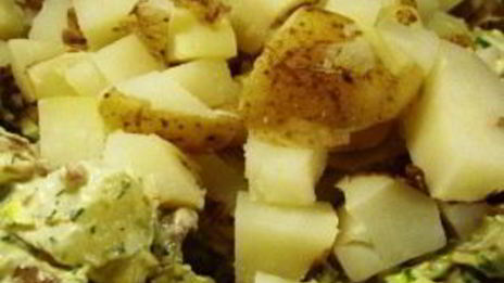 картофельный салат с беконом