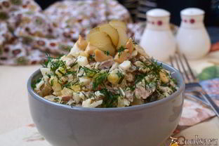 Картофельный салат с говядиной