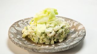 Картофельный салат с креветками