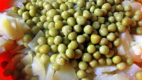 картофельный салат с квашенной капустой