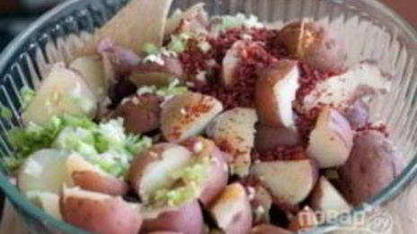 картофельный салат с сыром