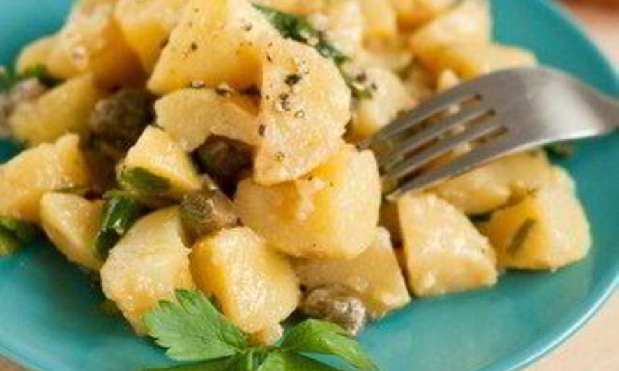 Рецепт салата из молодого картофеля с гуакамоле