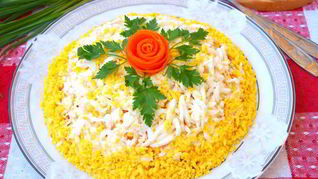 Салат с картофелем и курицей