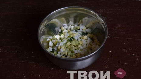 салат с картофелем и морской капустой