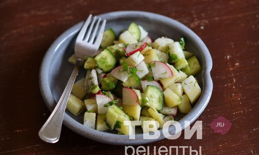 Рецепт салата с картофелем