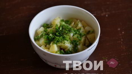 салат с картофелем