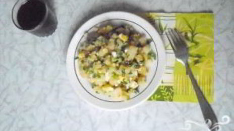 зимний картофельный салат