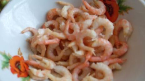 легкий салат с креветками