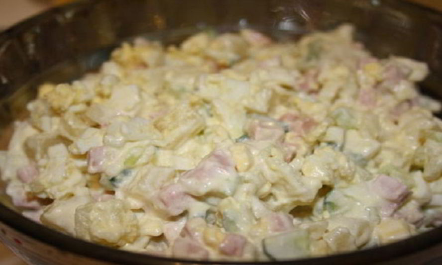 Рецепт диетического салата оливье