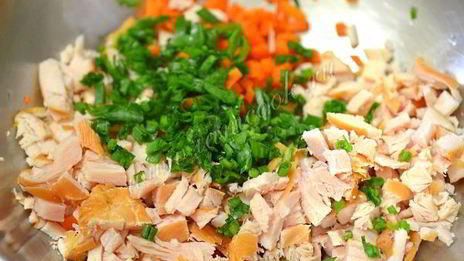 оливье копченый