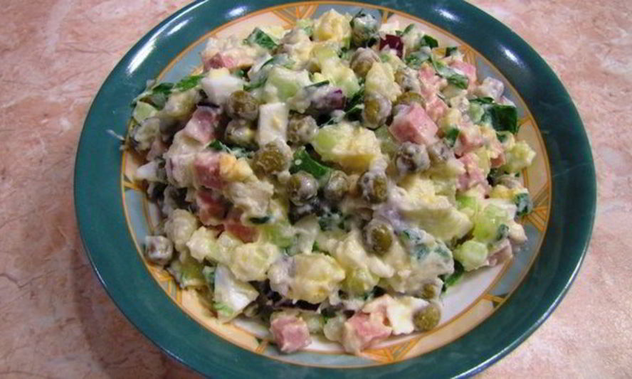 Рецепт оливье, просто оливье