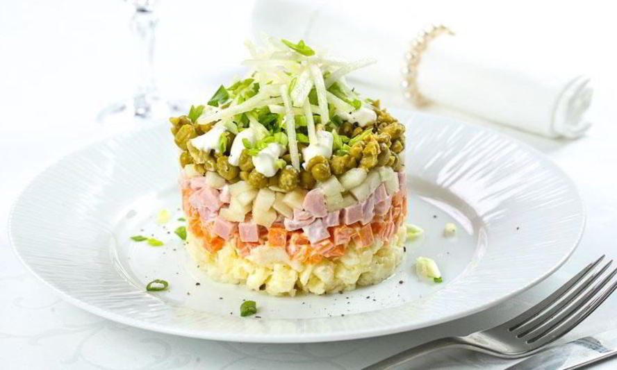 Рецепт оливье с грушей