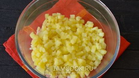 оливье с кальмарами