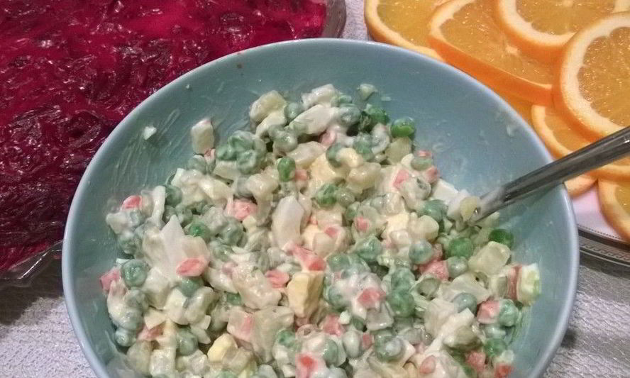 Рецепт оливье с курицей