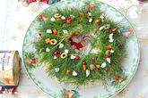 Оливье с тунцом Рождественский венок