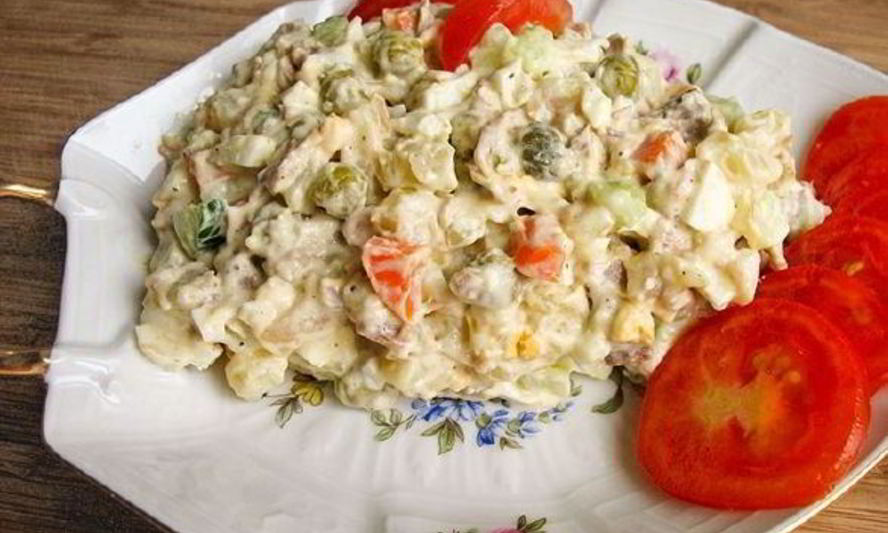 Рецепт салата оливье новогодний