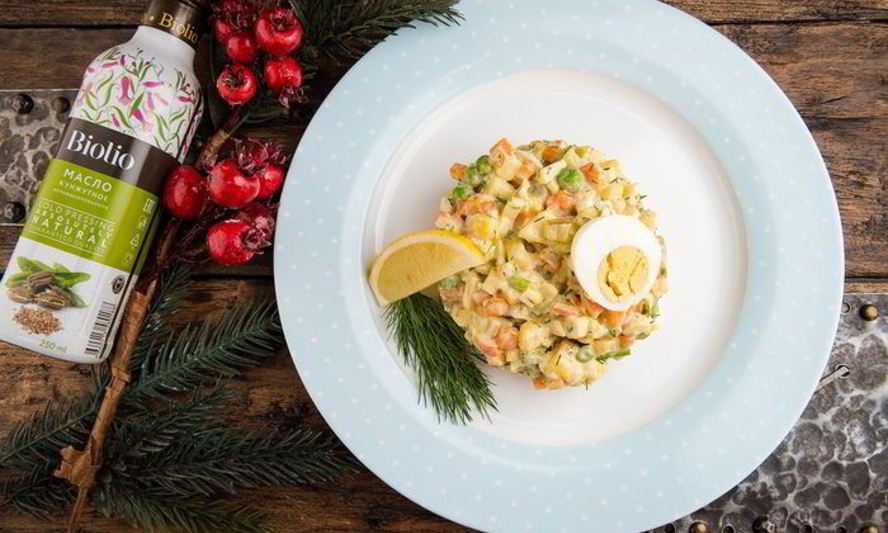 Рецепт салата оливье с домашним майонезом