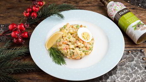 салат оливье с домашним майонезом