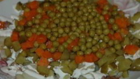 салат оливье со сметаной