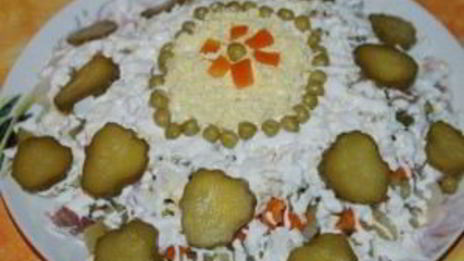 салат оливье со сметаной