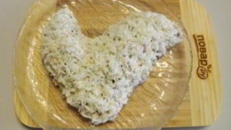 салат оливье в виде петуха