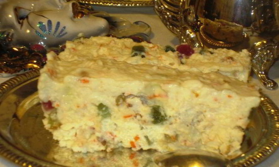 Рецепт сладкого десерта оливье с маскарпоне