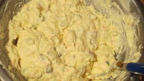 сладкий десерт оливье с маскарпоне