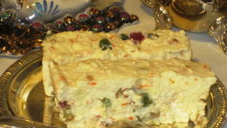 сладкий десерт оливье с маскарпоне